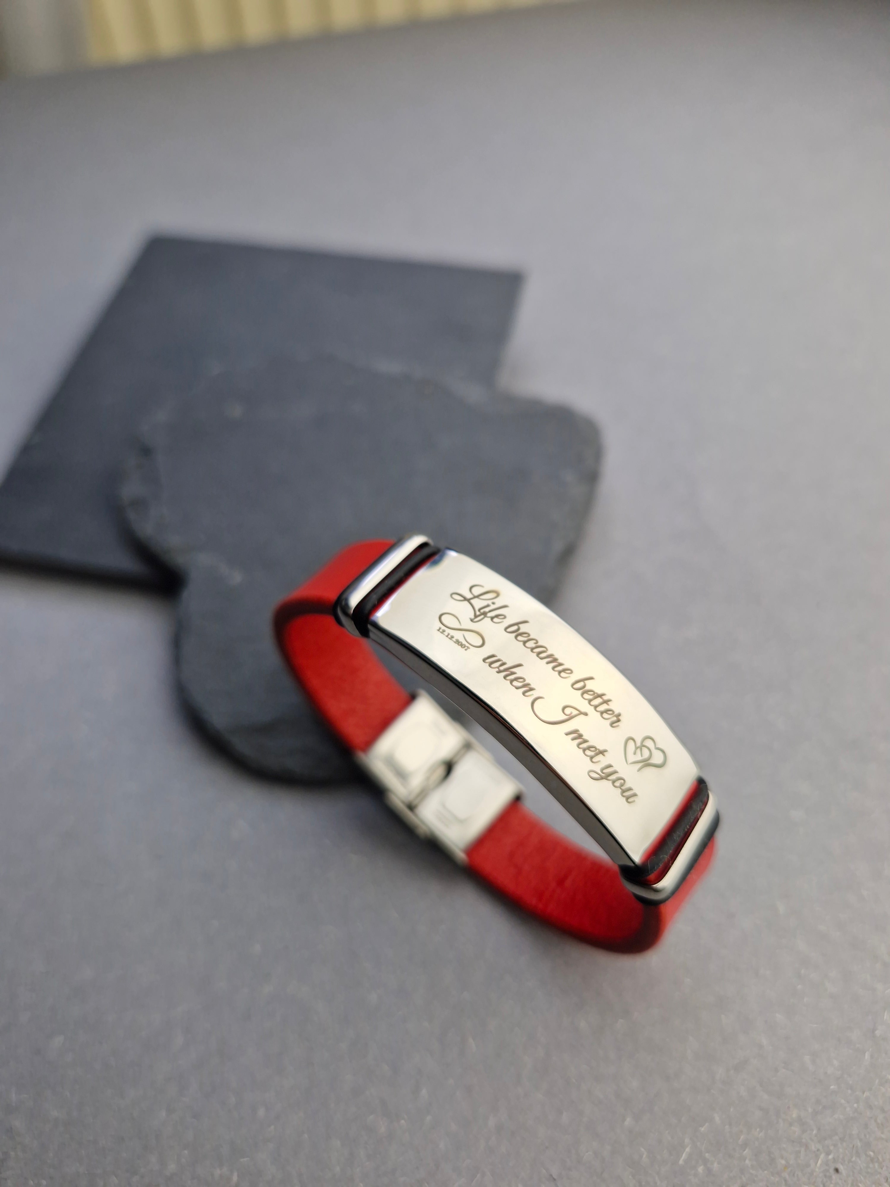 Браслет «Leather Identity» з натуральної шкіри та сталі