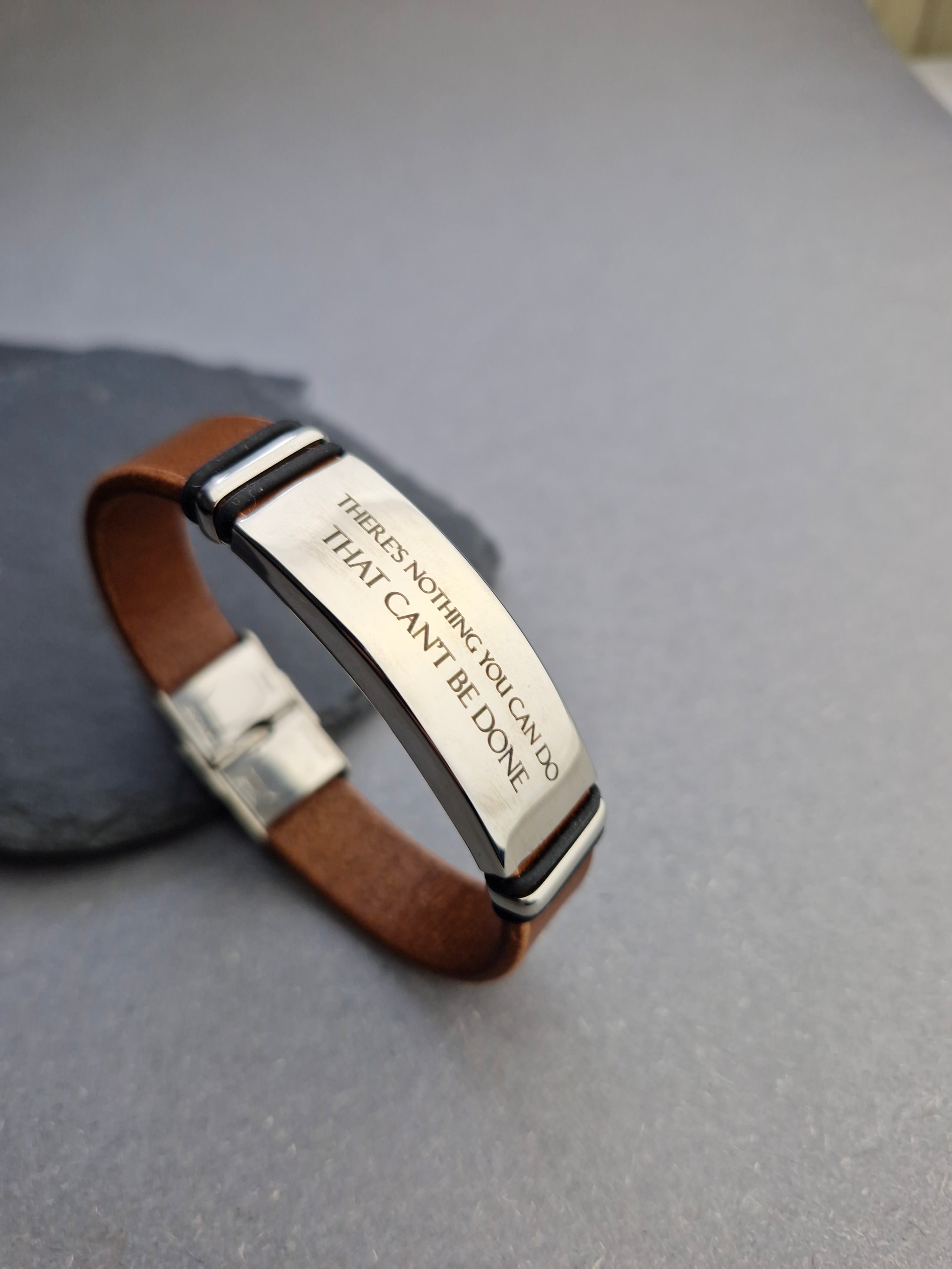 Браслет «Leather Identity» з натуральної шкіри та сталі