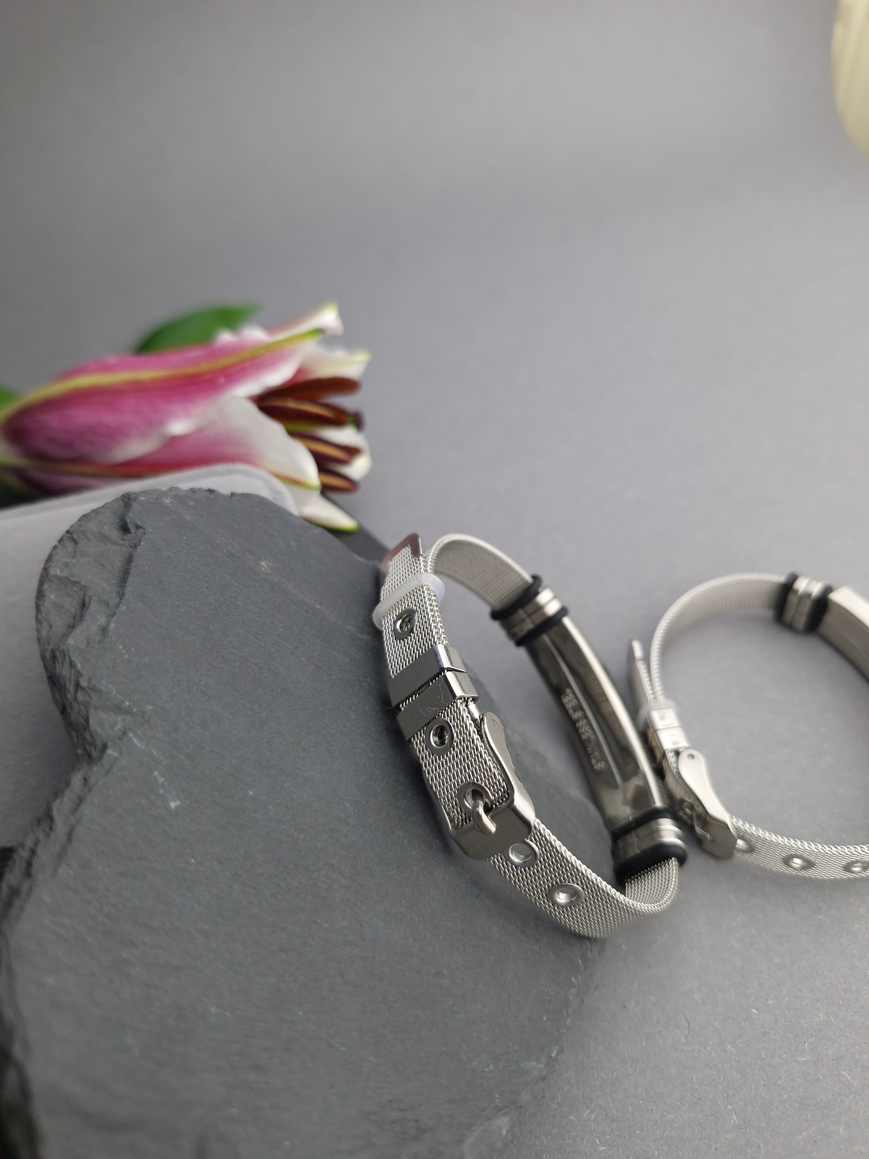 Браслет-ремінець «Milanese Line» з трубчастою пластиною