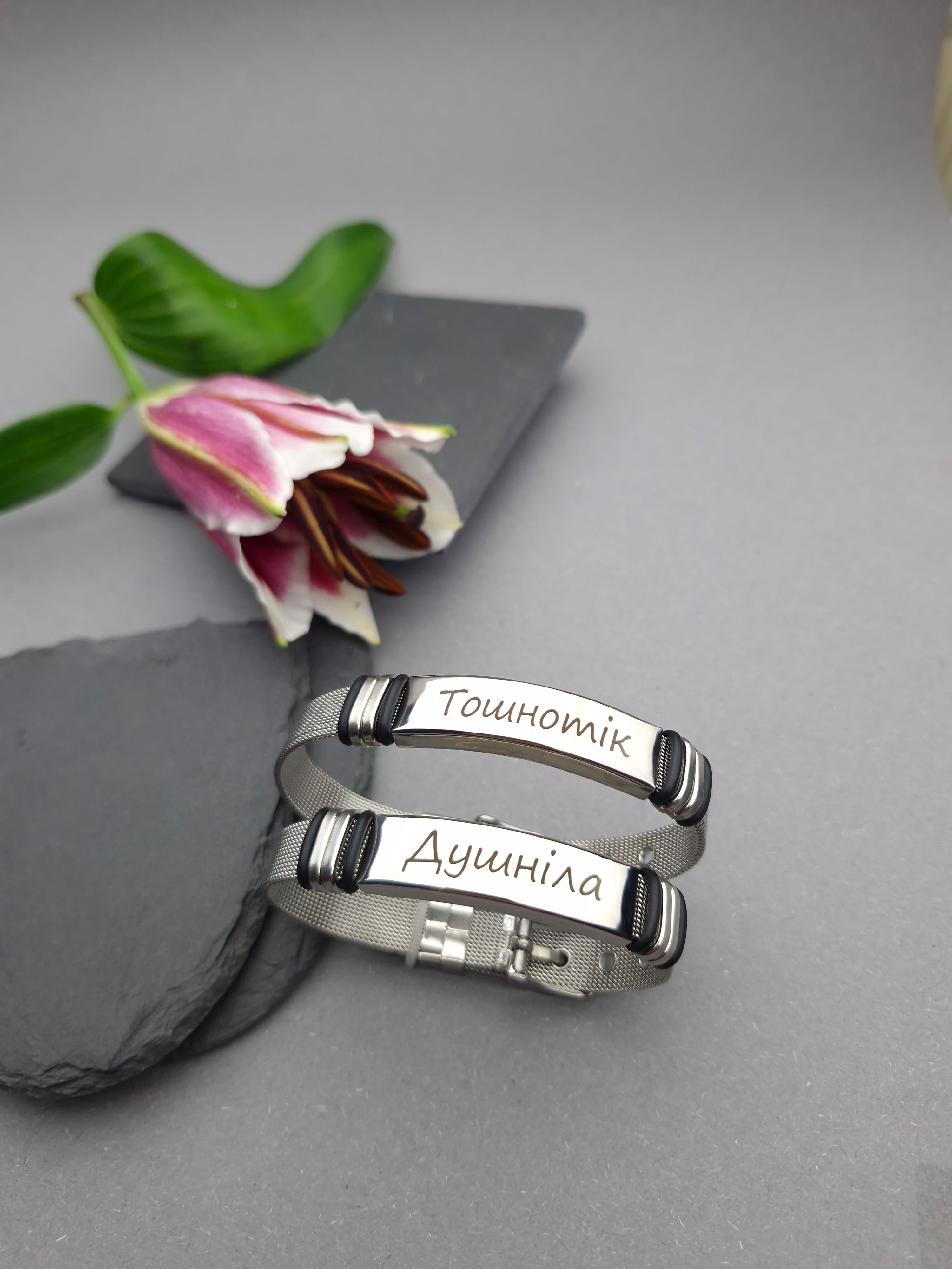 Браслет-ремінець «Milanese Line» з трубчастою пластиною