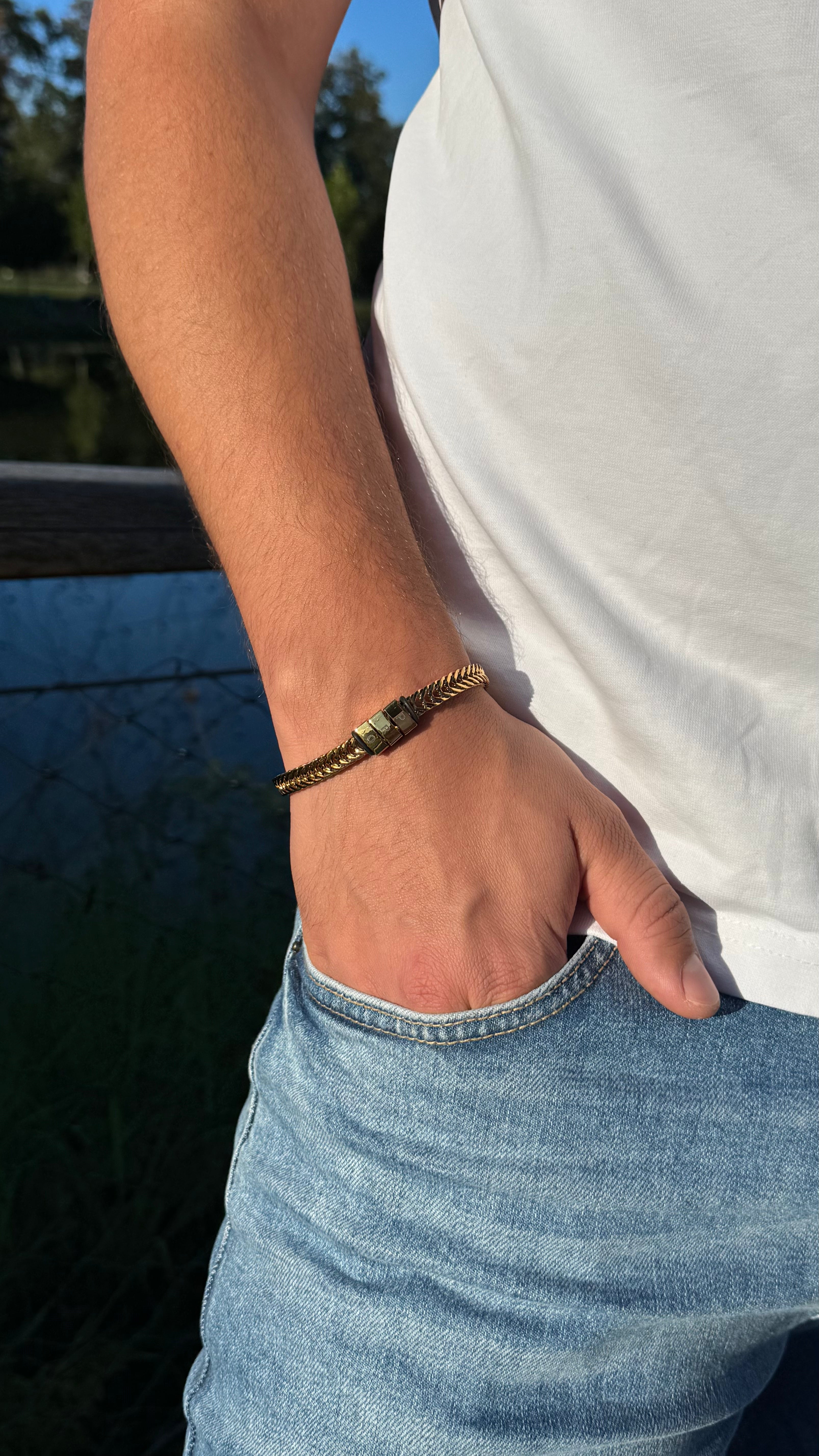 Чоловічий браслет-ланцюг «Constructor»