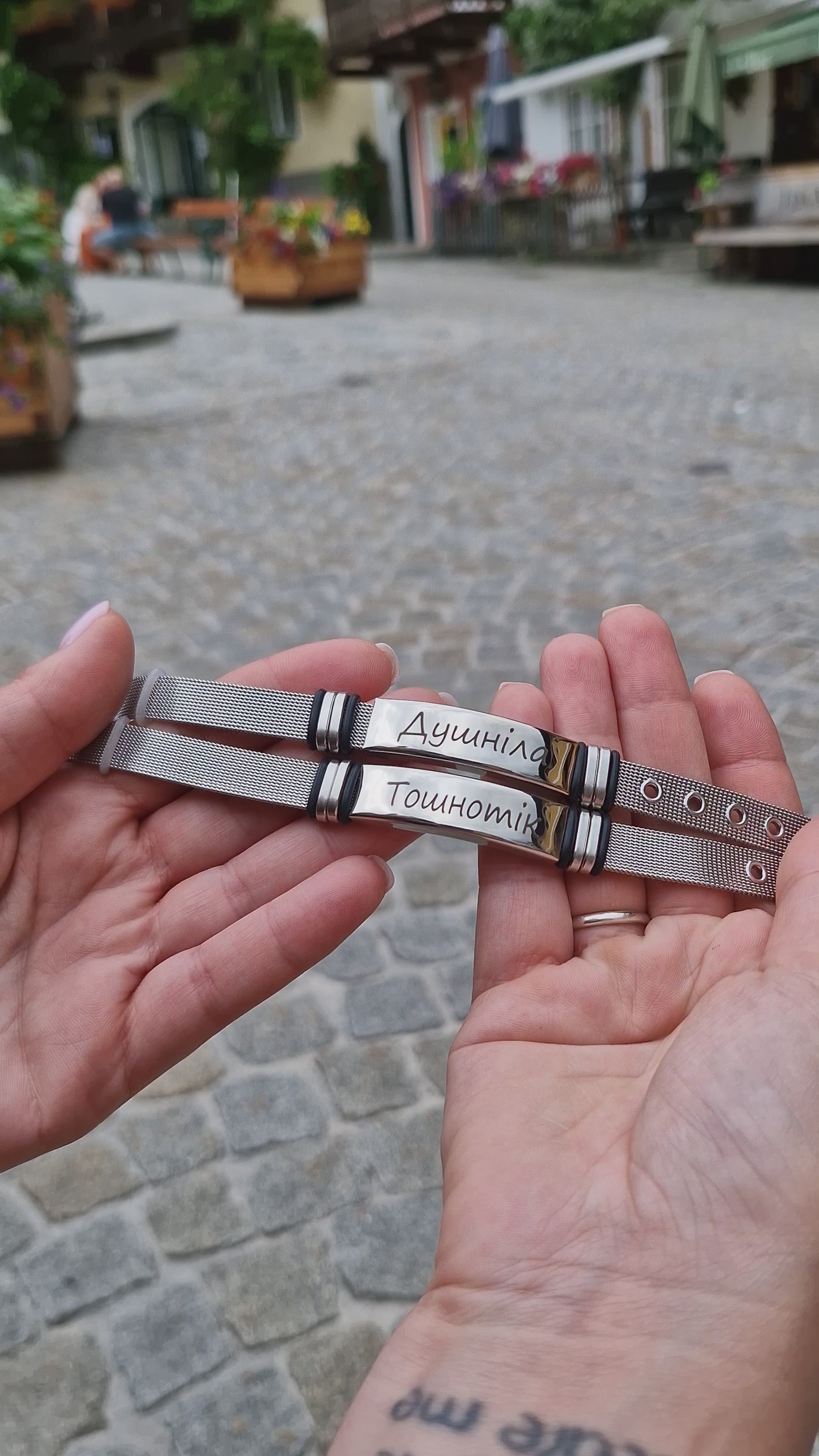 Браслет-ремінець «Milanese Line» з трубчастою пластиною