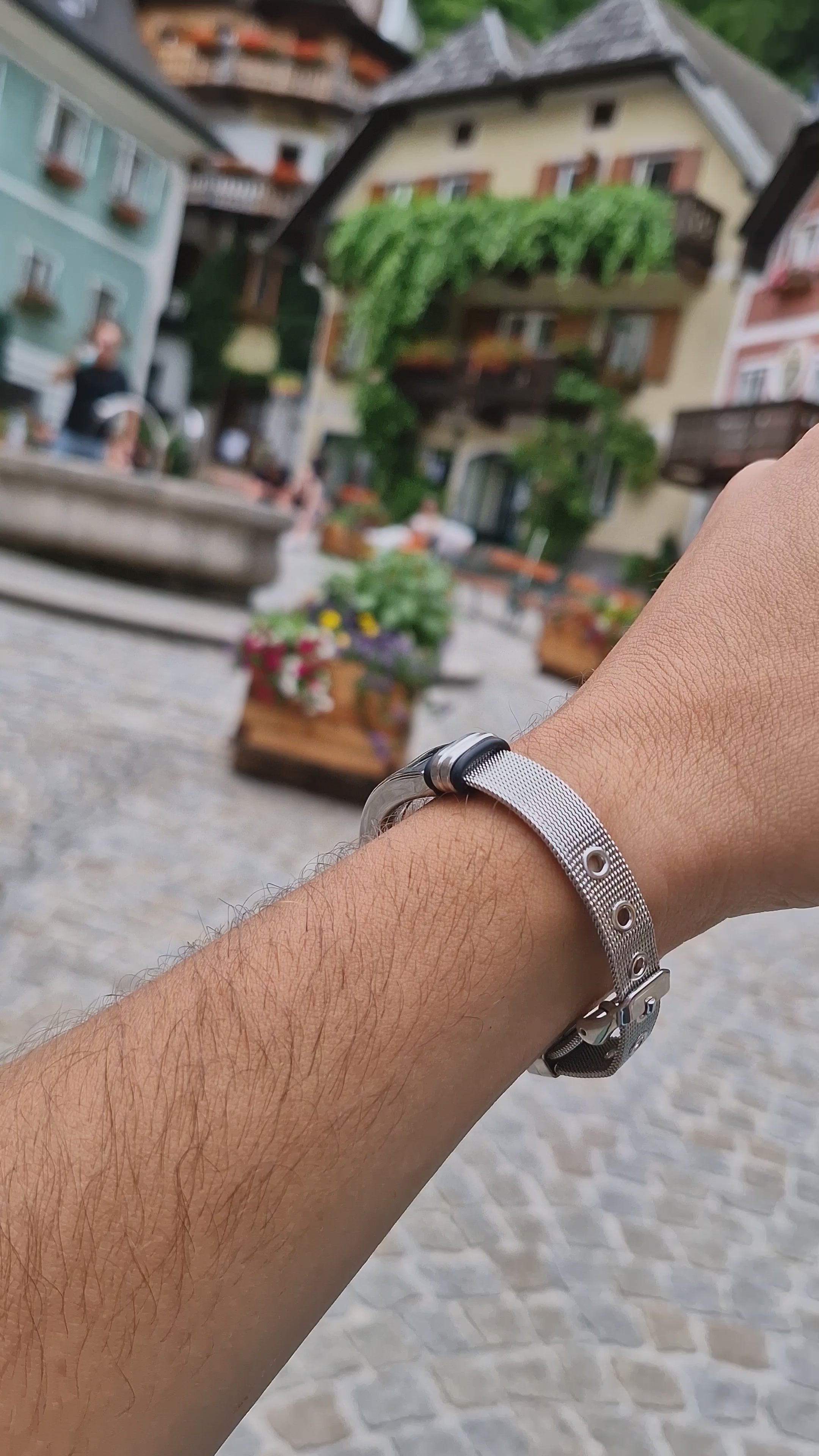 Браслет-ремінець «Milanese Line» з трубчастою пластиною